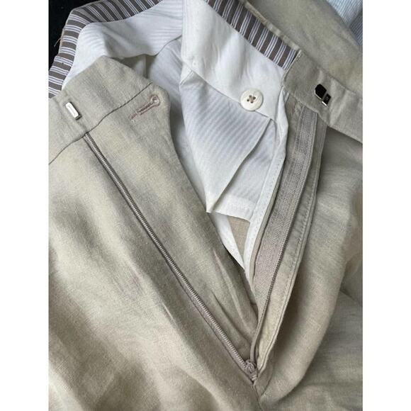 Beachwear Breathable Calvin Klein Linen Trouser 36R Straight-leg Summer Menswear - Picture 8 of 8